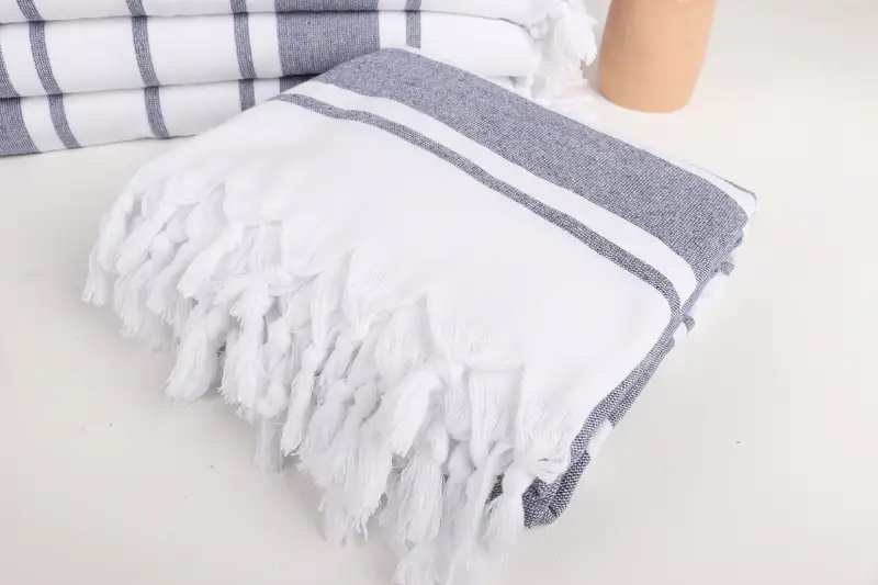 Baby Boy Gift, Bachelorette Favors Beach, Personalized Wedding Gift, Summer Gift, Bachelorette Party Decorations, 68x36 Cotton Striped Terry Towel - 5