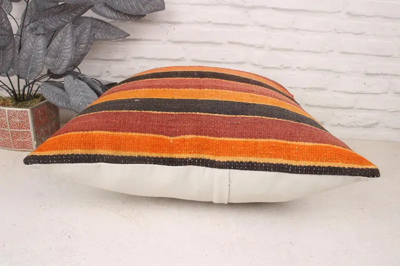 Vintage yastık, 20x20 kırmızı yastık, kabile yastık örtüsü, pastel yastık sham, atma Kilim yastığı, otantik yastık örtüsü, yastık örtüsü, Türk yastığı - 5