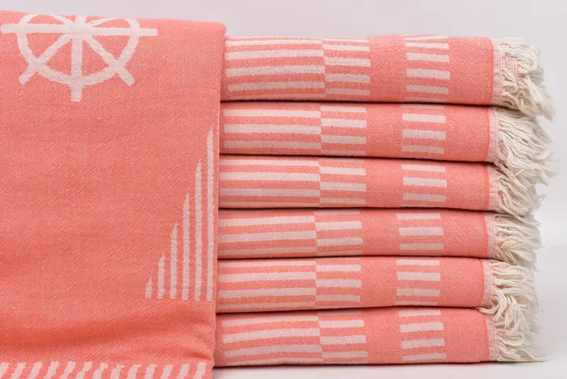 Turkish towel bulk order for wedding gifts, Beach Towel Bulk, Custom Gift, Turkish bath towel, 70x38 Cotton Fish Design Towel, Valentines Gift - 2
