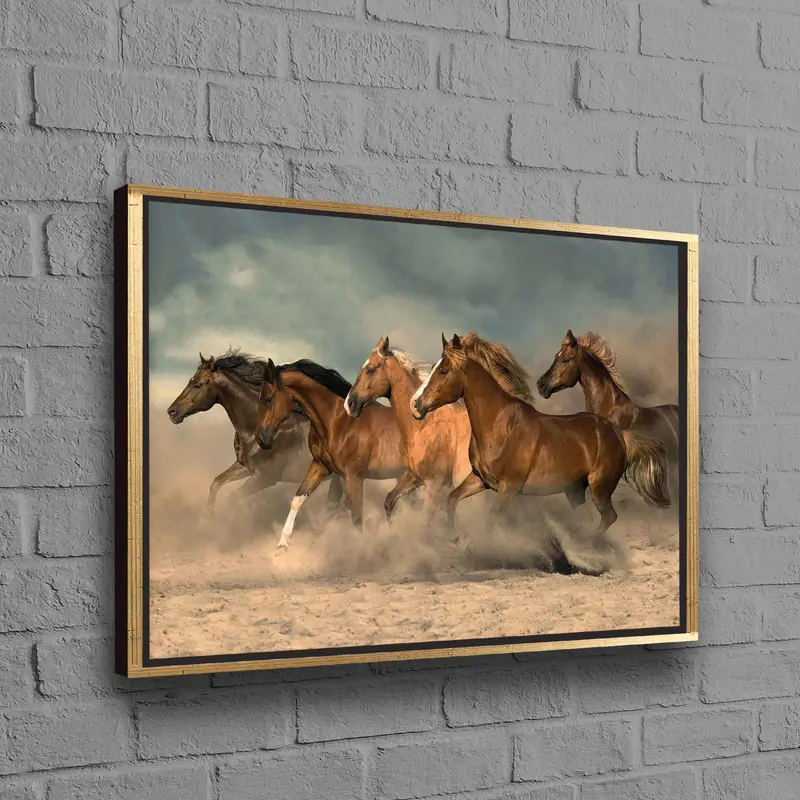 Elegant Horse Canvas: Perfect Farmhouse & Loft Decor