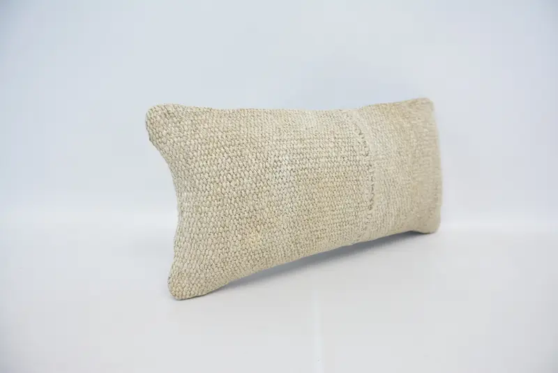 12x24 Beige Cushion Cover, Pillow Sham, Vintage Kilim Throw Pillow, Comfy Throw Pillow Sham, Boho Pillow Sham Cover, Kilim Pillow - 3