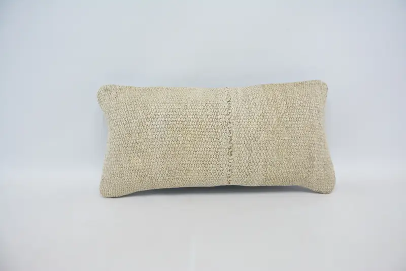 12x24 Beige Cushion Cover, Pillow Sham, Vintage Kilim Throw Pillow, Comfy Throw Pillow Sham, Boho Pillow Sham Cover, Kilim Pillow - 1