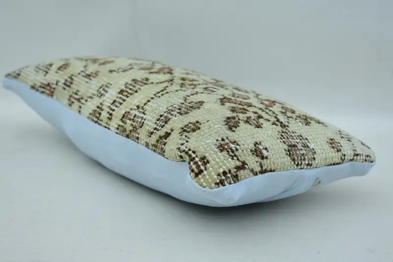 Home Decor Pillow, Accent Pillow Sham, Cushion, Antique Pillows, 8x16 Beige Cushion Cover, Ethnic Pillow Cover, Turkish Kilim Pillow - 6