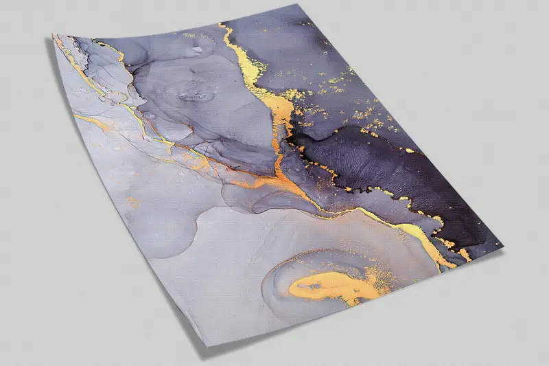 Shimmery Mural, 3d Wall Paper, Modern Wall Painting, Modern Wall Paper, Purple And Gold Marble, Bright Wall Paper, Abstract Wallpaper, - 7