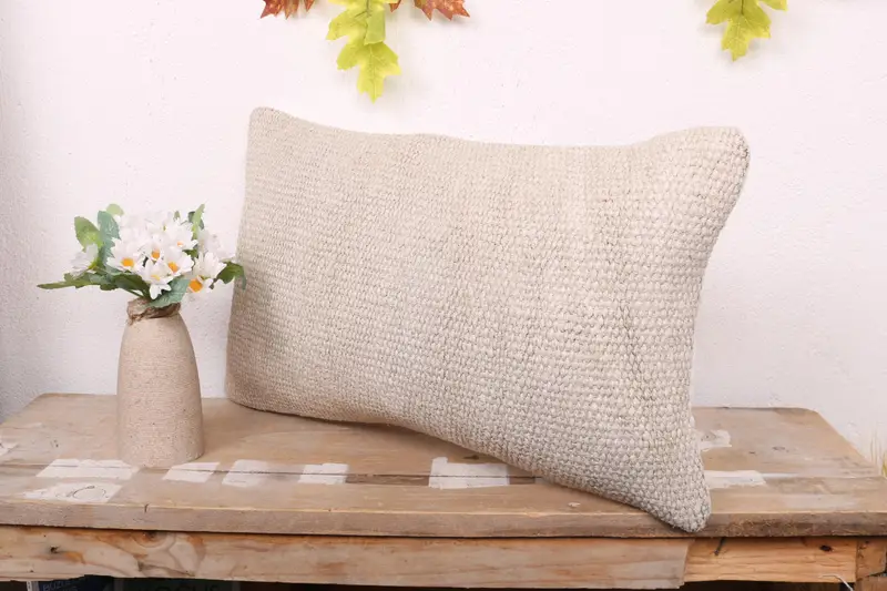 Pillow for Couch, 12x20 White Pillow Sham, Vintage Kilim Pillow, Pillow, Vintage Pillow, Luxury Cushion Case, Accent Pillow - 4