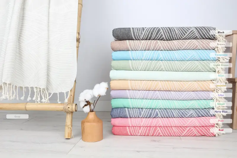Hauswarmes Geschenk, bestes Strandtuch, 68x40 Baumwollgestreiftes Designtuch, Junggesellengeschenke, Yoga -Handtuch, Hochzeitsgeschenk für Braut, individuelles Hochzeitstuch - 1