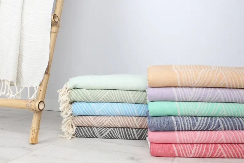 Hauswarmes Geschenk, bestes Strandtuch, 68x40 Baumwollgestreiftes Designtuch, Junggesellengeschenke, Yoga -Handtuch, Hochzeitsgeschenk für Braut, individuelles Hochzeitstuch - 2