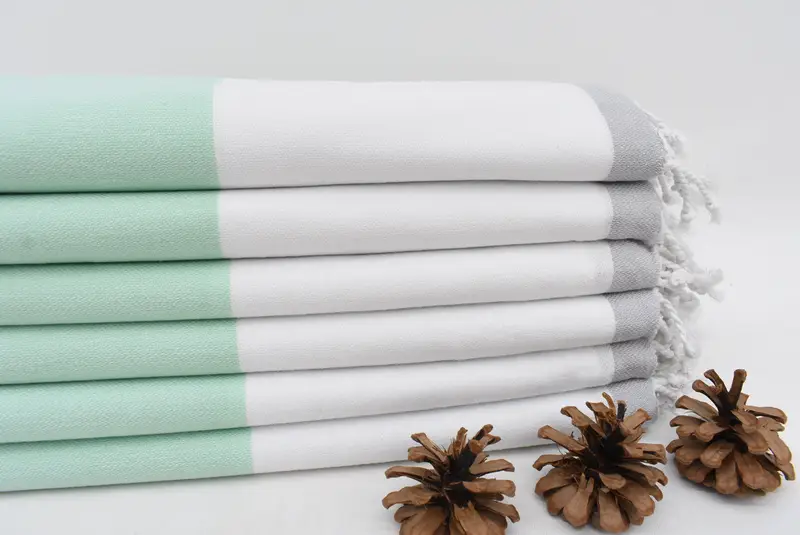 Christmas Favors, Personalized Bridesmaid Gift, 70x40 Cotton Striped Towel, Absorbent Turkish towel, Organic Beach Towel, Custom Beach Towel - 2