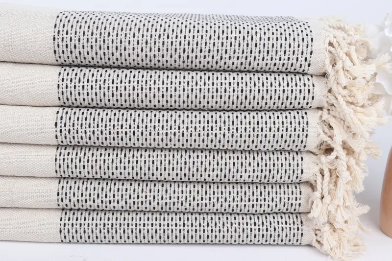 70x40 Cotton Polka Dot Towel, Personalized Gift, Gifts For Him, Kids Beach Towel, Gift Boxes Towel, Turkish Towel Beach, Girl Trip Party Favor - 3