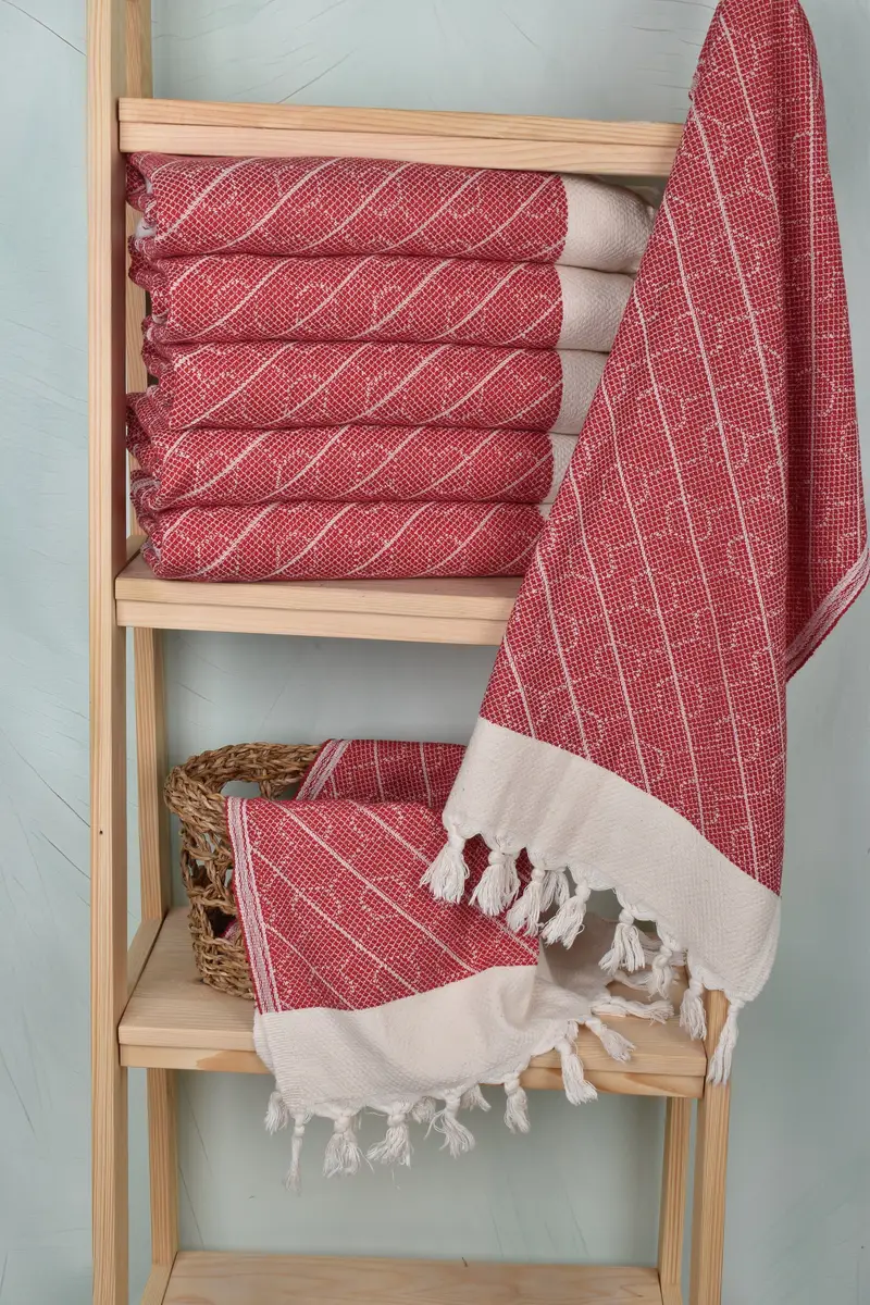 Bathroom Towels, Gifts For Him, Summer Gift, Family Gift, Wedding Favors, Gift For Wedding Day, Small Bath Towels, 36x18 Cotton Geometric Towel - 3