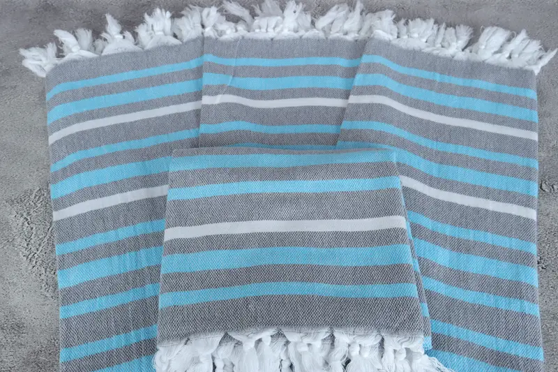 Wedding Favors, Bridal Shower Gifts, Sand-resistant towel, Custom Wedding Gift From Bridesmaid, 70x40 Cotton Striped Towel, Lightweight towel - 4