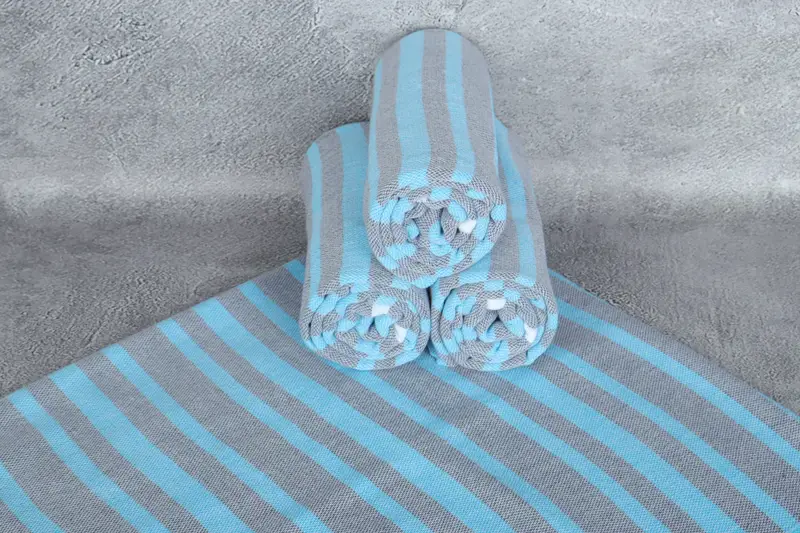 Wedding Favors, Bridal Shower Gifts, Sand-resistant towel, Custom Wedding Gift From Bridesmaid, 70x40 Cotton Striped Towel, Lightweight towel - 7