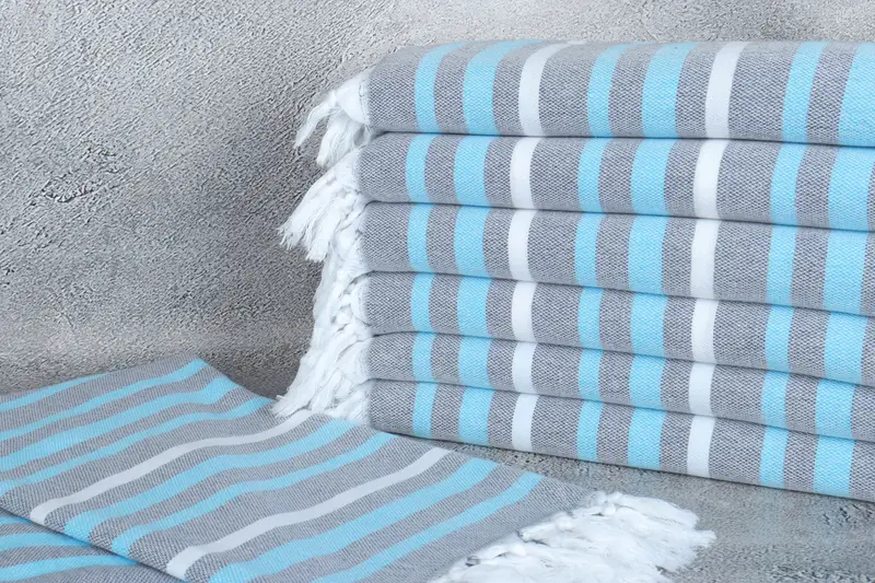 Wedding Favors, Bridal Shower Gifts, Sand-resistant towel, Custom Wedding Gift From Bridesmaid, 70x40 Cotton Striped Towel, Lightweight towel - 2