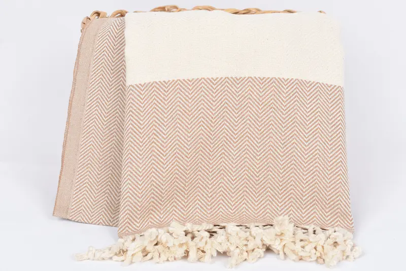 Bridal Shower Gifts, Thin towel, Beach Towel Bulk, Personalized Gifts, Organic Towel, Scarf Towel, 70x40 Cotton Herringbone Towel, Housewarming Gift - 5