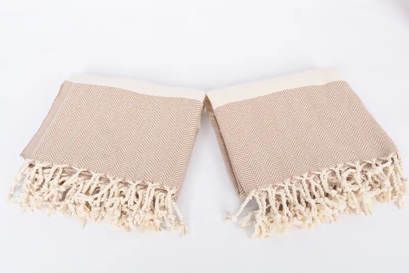 Bridal Shower Gifts, Thin towel, Beach Towel Bulk, Personalized Gifts, Organic Towel, Scarf Towel, 70x40 Cotton Herringbone Towel, Housewarming Gift - 6