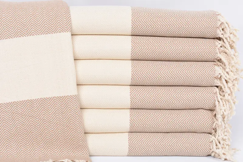 Bridal Shower Gifts, Thin towel, Beach Towel Bulk, Personalized Gifts, Organic Towel, Scarf Towel, 70x40 Cotton Herringbone Towel, Housewarming Gift - 1