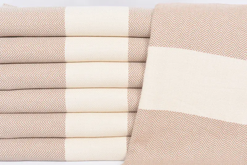 Bridal Shower Gifts, Thin towel, Beach Towel Bulk, Personalized Gifts, Organic Towel, Scarf Towel, 70x40 Cotton Herringbone Towel, Housewarming Gift - 2