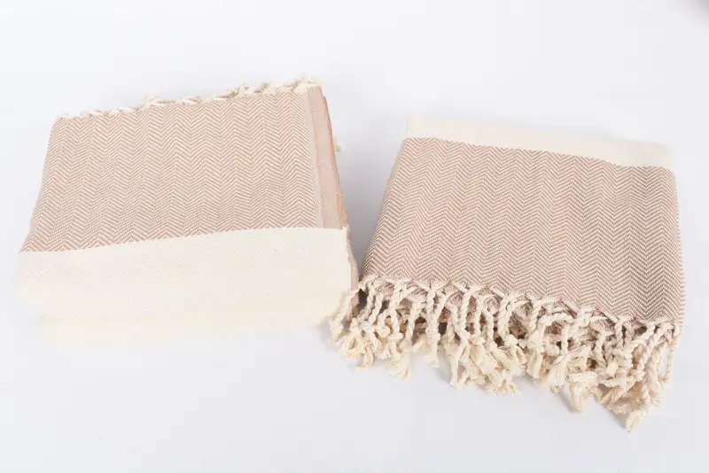 Bridal Shower Gifts, Thin towel, Beach Towel Bulk, Personalized Gifts, Organic Towel, Scarf Towel, 70x40 Cotton Herringbone Towel, Housewarming Gift - 7