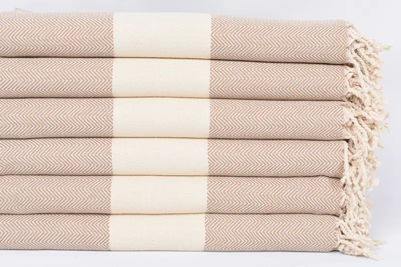 Bridal Shower Gifts, Thin towel, Beach Towel Bulk, Personalized Gifts, Organic Towel, Scarf Towel, 70x40 Cotton Herringbone Towel, Housewarming Gift - 3