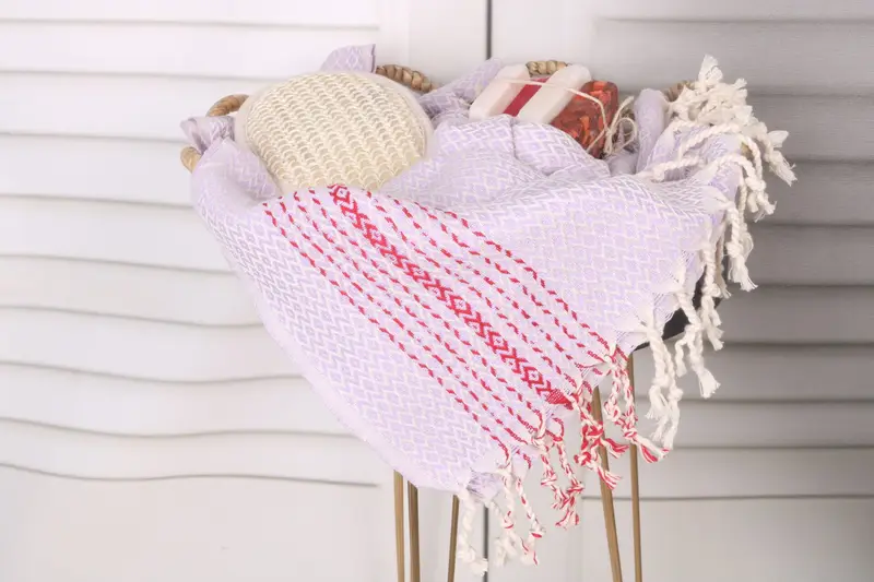 Organic Turkish towel, Beach Bachelorette Party Decorations, Turkish bath towel, 70x40 Cotton Diamond Towel, Handmade Gift, Custom Beach Towel - 2