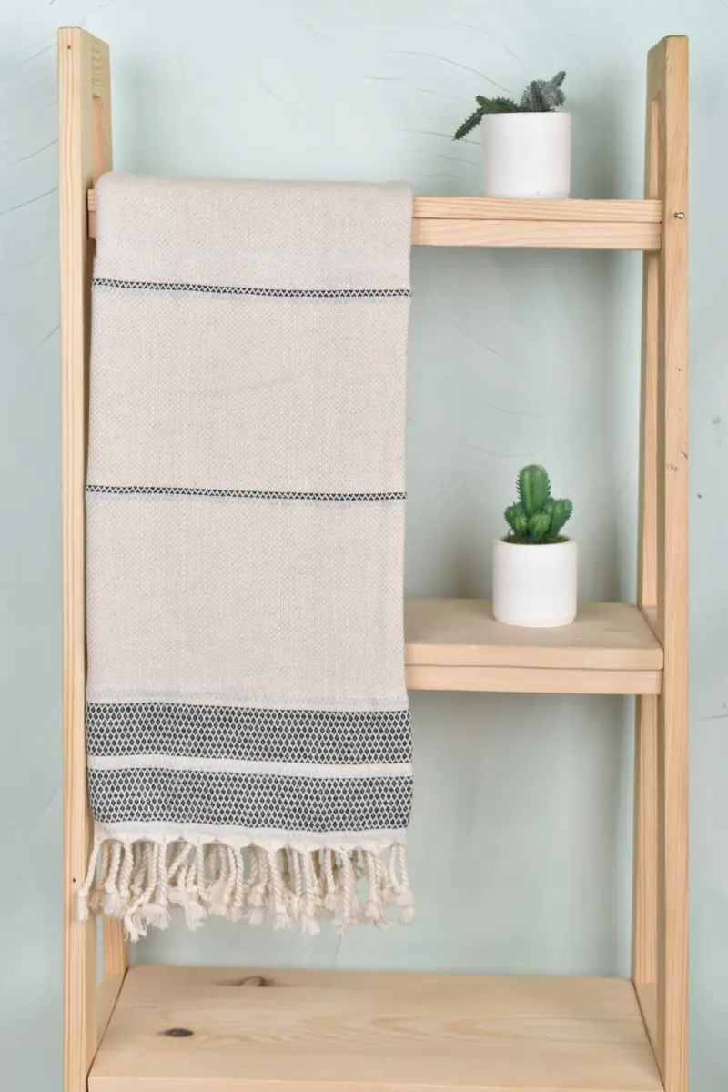 Peshtemal, Wedding Favors, Monogram Towels, Turkish bath towel, 70x36 Cotton Striped Towel, Custom Wedding Gift, Embroidered Turkish Towel - 8