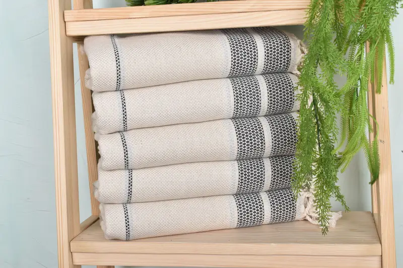Peshtemal, Wedding Favors, Monogram Towels, Turkish bath towel, 70x36 Cotton Striped Towel, Custom Wedding Gift, Embroidered Turkish Towel - 1
