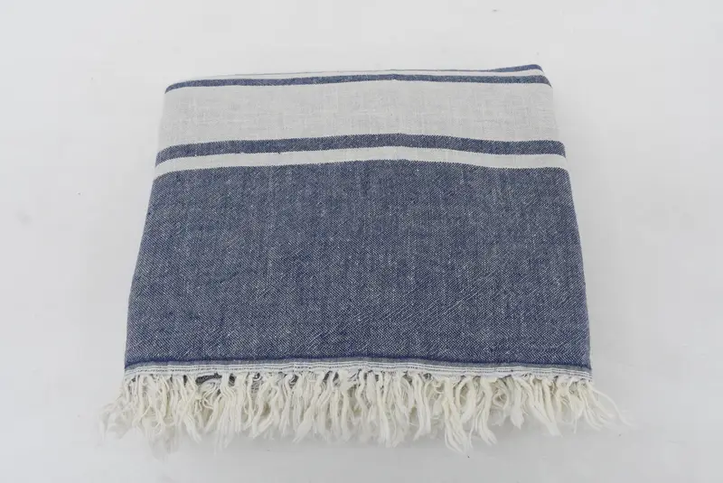 Throw Blanket, Turkish Towel Blanket, Bridal Gifts, 70x60 Cotton Striped Towel, Throw Blanket Couch, Bridal Shower Gift, Turkish Towel Beach Blanket - 5