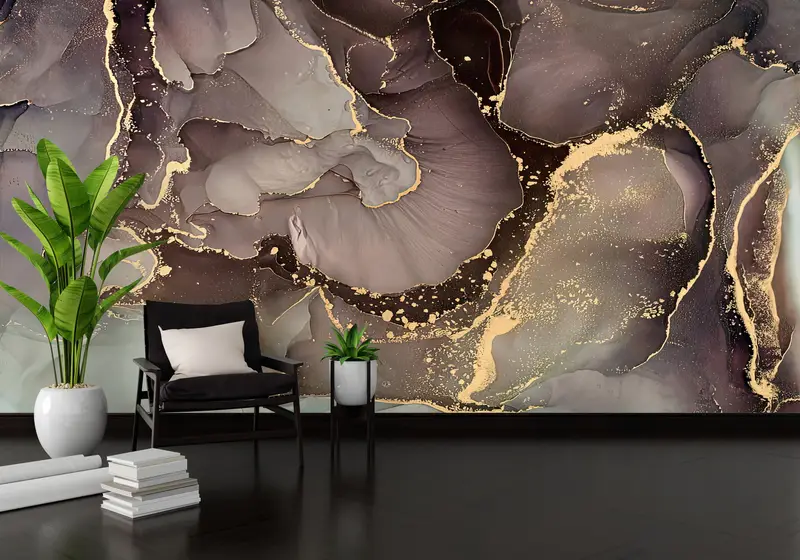3d Wall Paper, Wall Paper Peel and Stick, Paper Wall Art, Modern Marble Wall Art, Abstrac tMArble Wall Poster, - 3