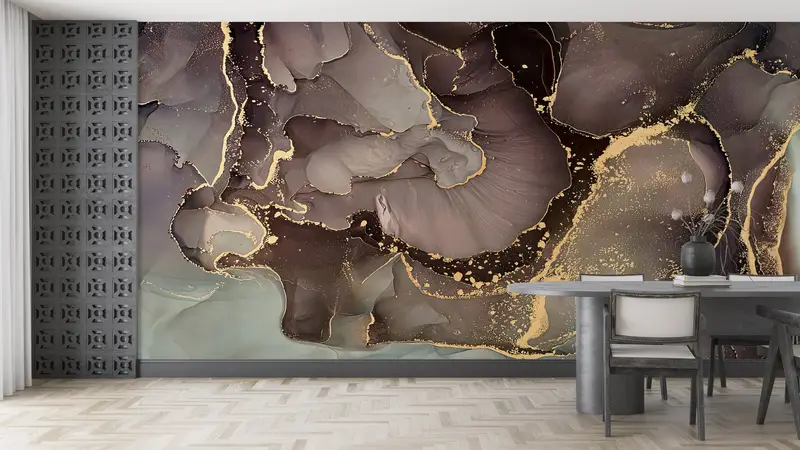 3d Wall Paper, Wall Paper Peel and Stick, Paper Wall Art, Modern Marble Wall Art, Abstrac tMArble Wall Poster, - 1