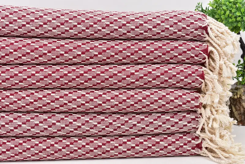 Organic Towel, Peshtemal Towel, 68x40 Cotton Geometric Towel, Personalized Gifts, Custom Towel, Wedding Hand Made Gift, Mother Of The Groom Gift - 3