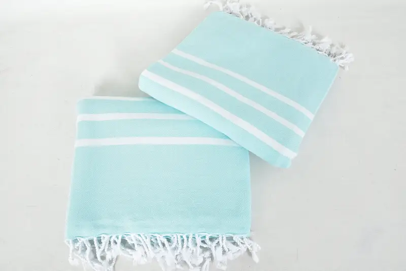 Bridesmaid Gift, Quick-drying peshtemal towel for poolside, Guest Towel, Gift For Bride, 70x40 Cotton Striped Towel, Thin towel, Summer Gift - 6