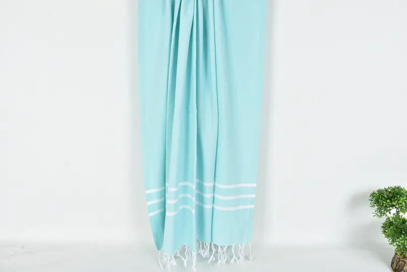 Bridesmaid Gift, Quick-drying peshtemal towel for poolside, Guest Towel, Gift For Bride, 70x40 Cotton Striped Towel, Thin towel, Summer Gift - 8