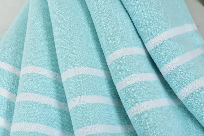Bridesmaid Gift, Quick-drying peshtemal towel for poolside, Guest Towel, Gift For Bride, 70x40 Cotton Striped Towel, Thin towel, Summer Gift - 5