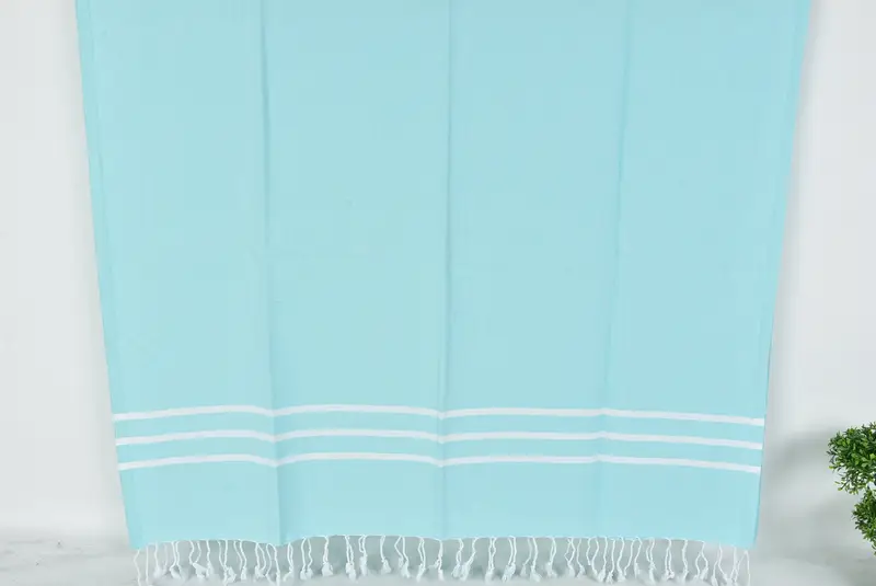 Bridesmaid Gift, Quick-drying peshtemal towel for poolside, Guest Towel, Gift For Bride, 70x40 Cotton Striped Towel, Thin towel, Summer Gift - 7