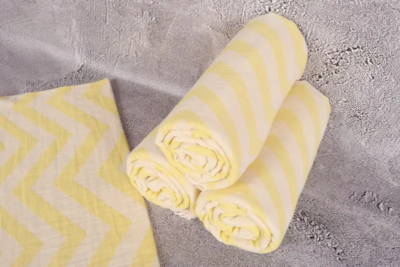 Handmade Gift, 70x40 Cotton Zigzag Design Towel, Turkish Towel Beach, Wedding Towel, Memorial Gift, Handmade Turkish hammam towel, Wedding Gift - 8