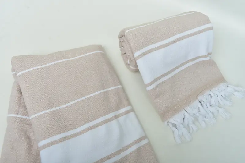 Peshtemal, Plaj Havlu Monogram, Türk Plajı Havlu Toplu, Ev Dekoru Hediyeleri, Türk Havlu Plajı, 68x36 Pamuklu Çizgili Terry Havlu, Düğün Hediyesi - 7