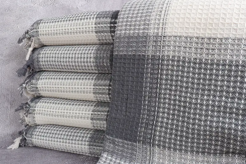 92x88 Cotton Striped Towel, Turkish Tablecloth, Merry Christmas Gifts, Decorative Blanket, Tablecloth, Turkish Bedspread, Bachelorette Party Favors - 1