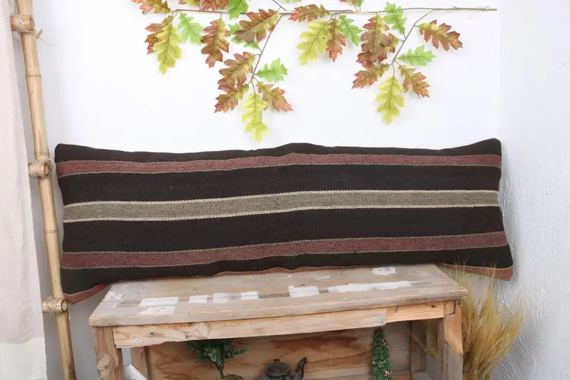Pillow for Couch, 16x48 Brown Cushion, Outdoor Pillow, Pillow Case, Home Decor Pillow, Sofa Pillow Case, Antique Pillows, Toss Cushion - 1