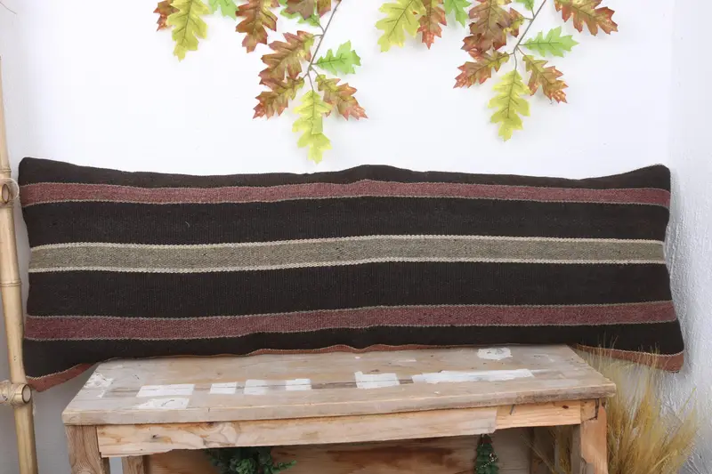 Pillow for Couch, 16x48 Brown Cushion, Outdoor Pillow, Pillow Case, Home Decor Pillow, Sofa Pillow Case, Antique Pillows, Toss Cushion - 2