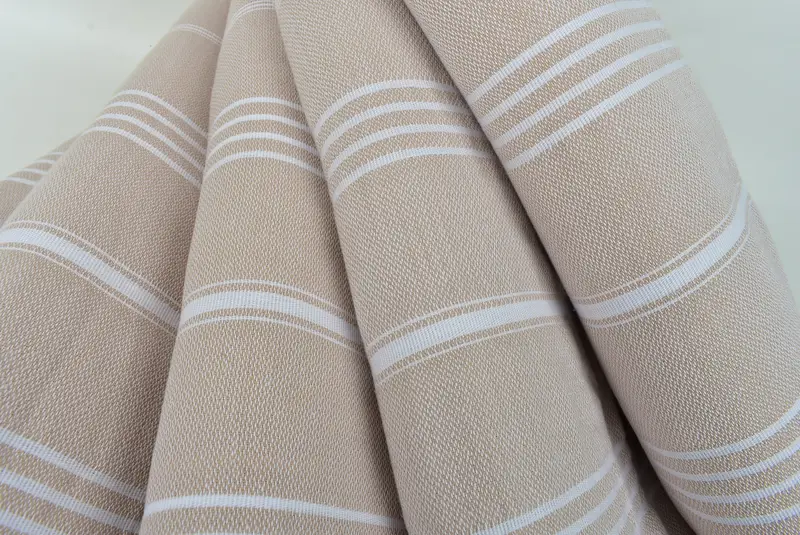 Turkish Bedspread, Woven Throw Blanket, Turkish Bedcover, 88x60 Cotton Striped Towel, Personalized Blanket, Welcome Wedding Gift, Decorative Blanket - 5