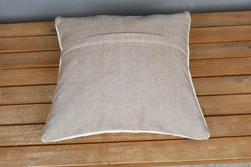16x16 White Cushion Case, Authentic Pillow Sham, Kilim Pillow Cover, Turkish Kilim Pillow, Pillow Case, Home Decor Pillow - 5