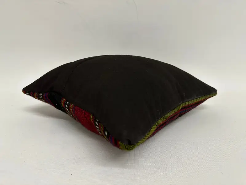 Retro Throw Pillow Case, Pillow Cover, 12x12 Red Cushion, Pillow for Couch, Retro Throw Cushion Case, Boho Pillow, Throw Kilim Pillow - 7