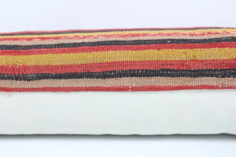 Pillow Case, 12x48 Yellow Pillow, Vintage Pillow, Throw Kilim Pillow, Turkish Bench Pillow Cover, Interior Designer Pillow, Bench Cushion - 5