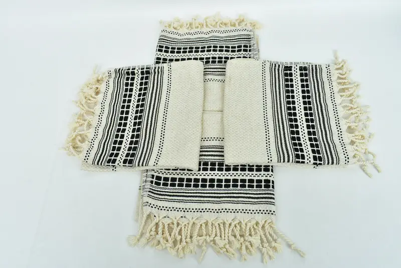 Mutfak havlu, tatil havlu, 40x20 keten çizgili havlu, onun için hediyeler, kişiselleştirilmiş hediye, ev hediyesi, organik çay havlu, monogramlı el havlu - 6