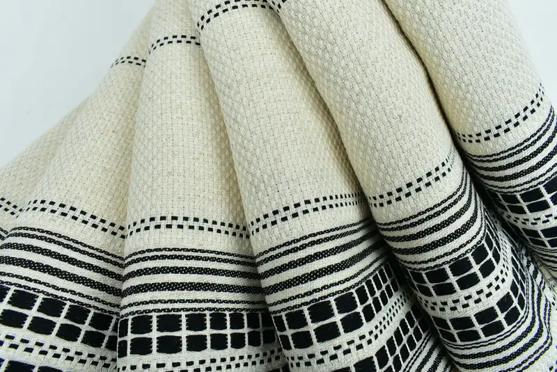 Mutfak havlu, tatil havlu, 40x20 keten çizgili havlu, onun için hediyeler, kişiselleştirilmiş hediye, ev hediyesi, organik çay havlu, monogramlı el havlu - 5