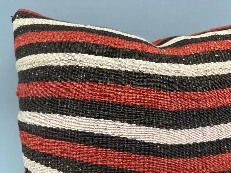 18x18 Red Pillow Case, Ethnical Kilim Rug Pillow, Antique Pillows, Pillow Sham, Boho Pillow Sham Cover, Ethnic Pillow Cover Cushion Case - 5