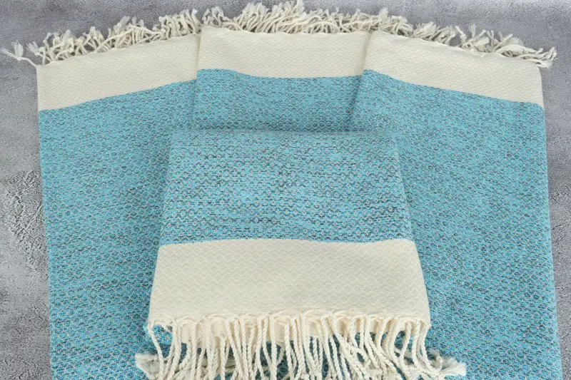 Peshtemal Towel, Peshtemal beach towel with unique design, Bridal Shower Gift, Absorbent towel, Best Friend Gift Ideas, 76x36 Cotton Diamond Towel - 4