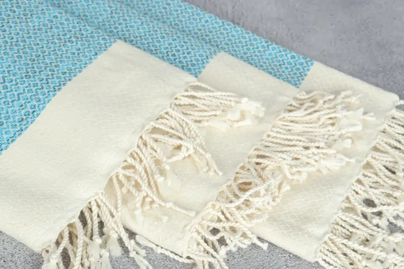 Peshtemal Towel, Peshtemal beach towel with unique design, Bridal Shower Gift, Absorbent towel, Best Friend Gift Ideas, 76x36 Cotton Diamond Towel - 5