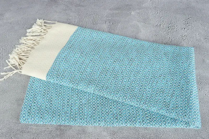 Peshtemal Towel, Peshtemal beach towel with unique design, Bridal Shower Gift, Absorbent towel, Best Friend Gift Ideas, 76x36 Cotton Diamond Towel - 6