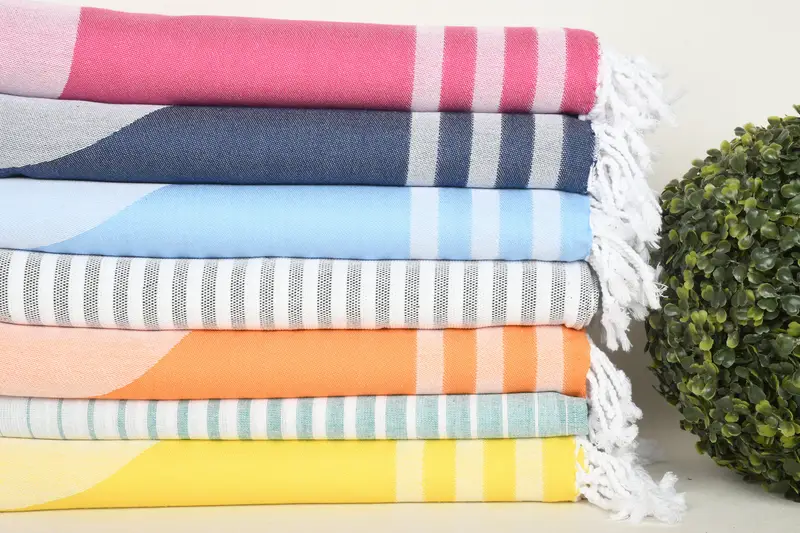 Custom Beach Towel, Wedding Day Gift For Bride, Bridal Shower Favors, Monogrammed Beach Towel, 70x40 Cotton Set of 8 Towel, Turkish Bath Towel USA - 3